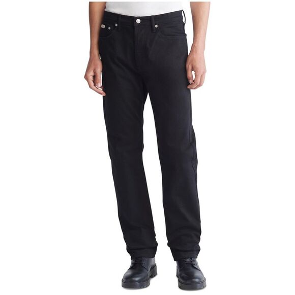 Calvin Klein Mens Standard Stretch Straight Leg Jeans, Black, NWT - Picture 1 of 1